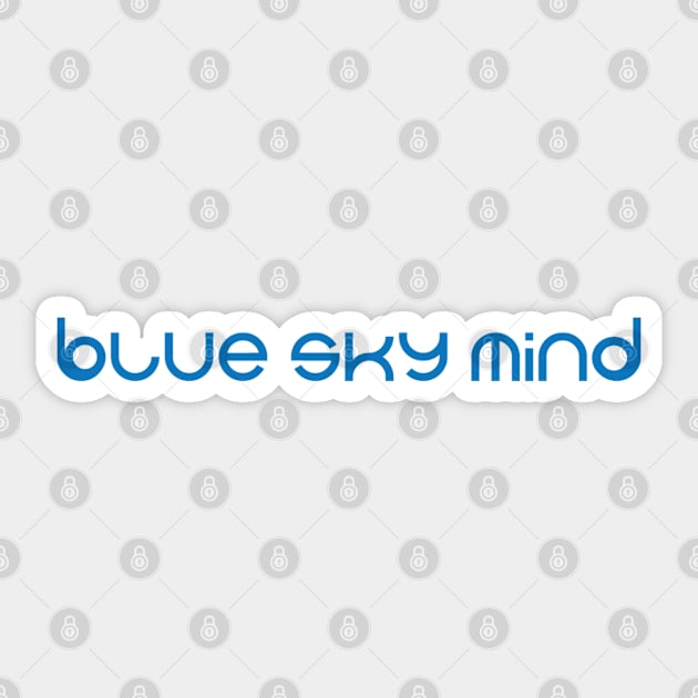 Blue Blue Sky Mind Sticker by Durga Devi at House of Yoga